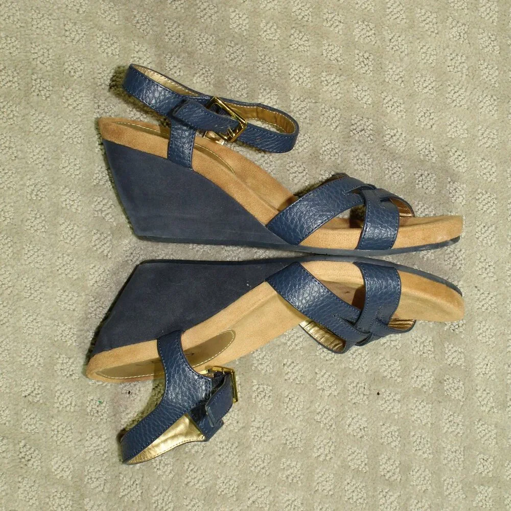 Chaps Women's Size 10 Blue Strappy 3